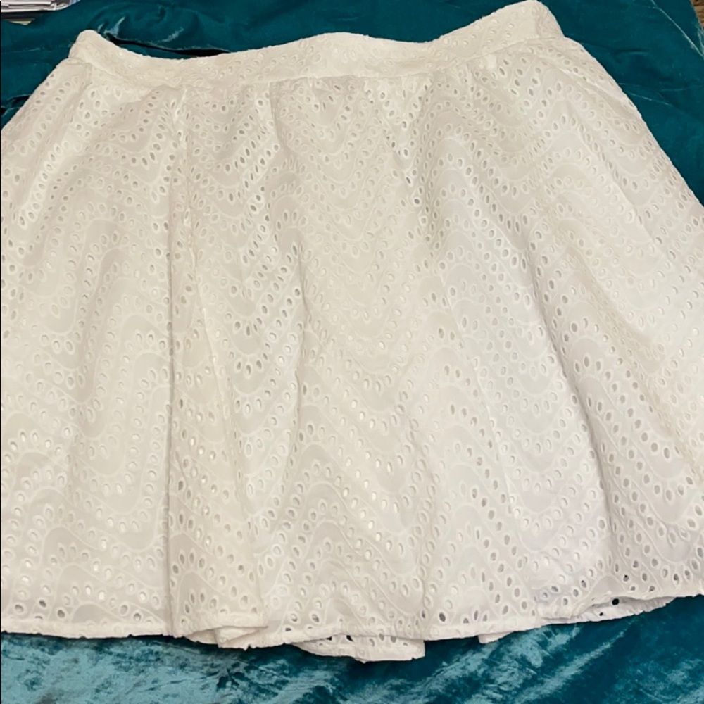 NWT Express White Eyelet Skirt